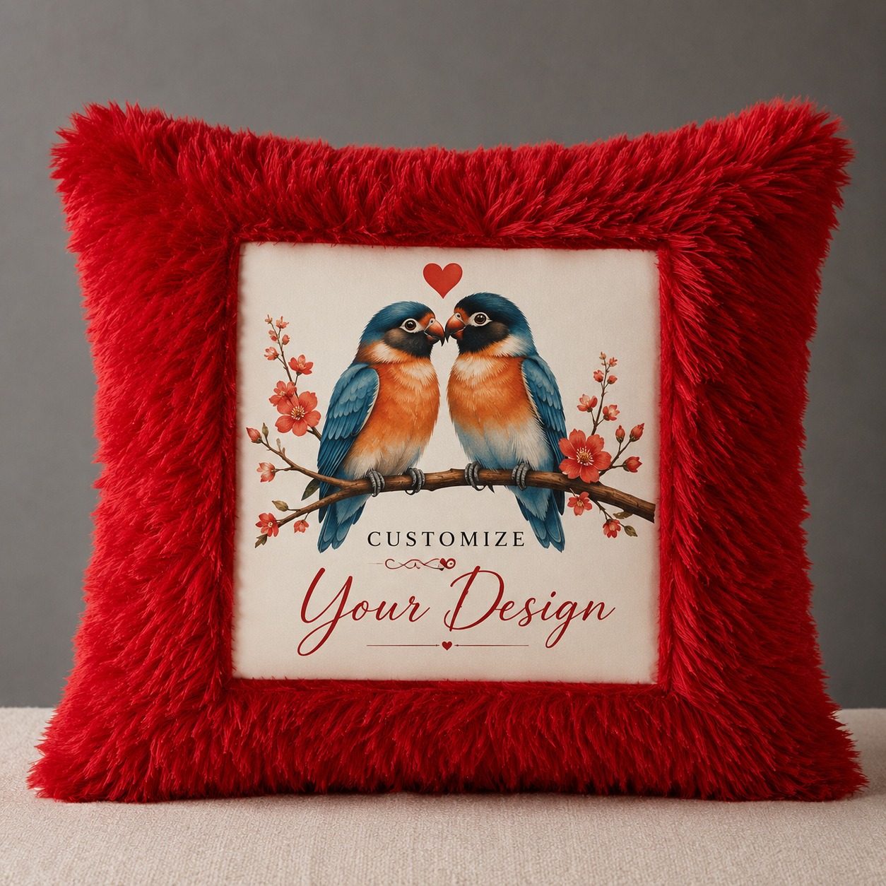 Square Fur Pillow